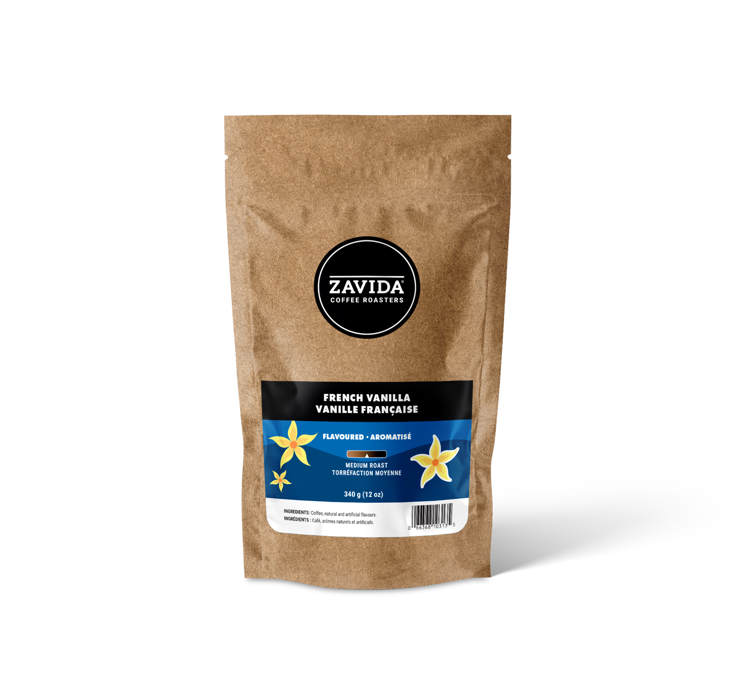 Cafea Zavida French Vanilla - 340g chicchi