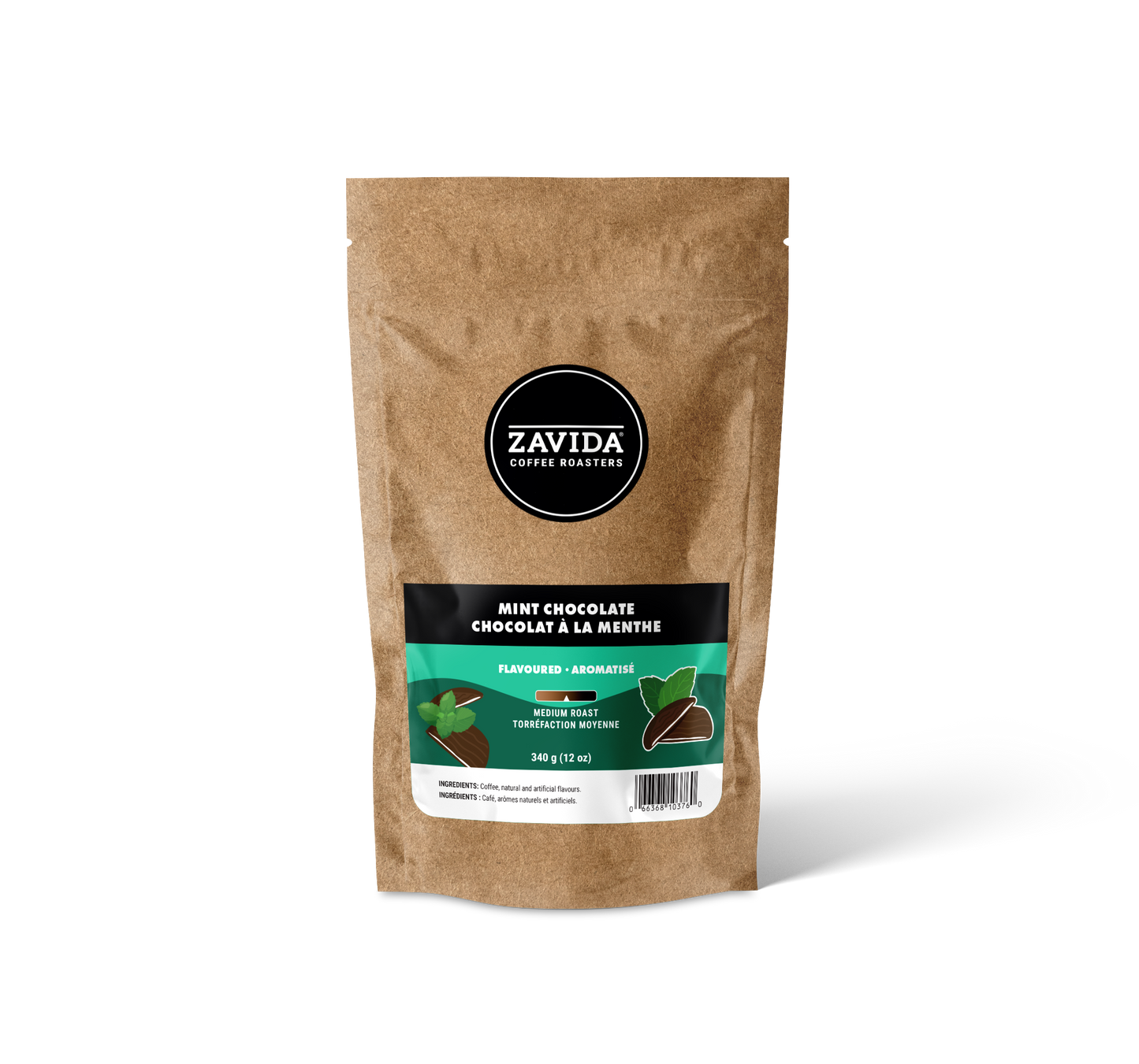 Cafea Zavida Menta e Cioccolato - 340g chicchi