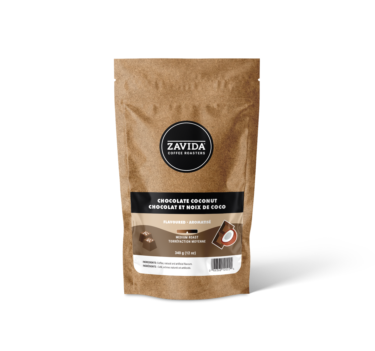 Kaffee Zavida Schokolade Kokosnuss - 340g Bohnen