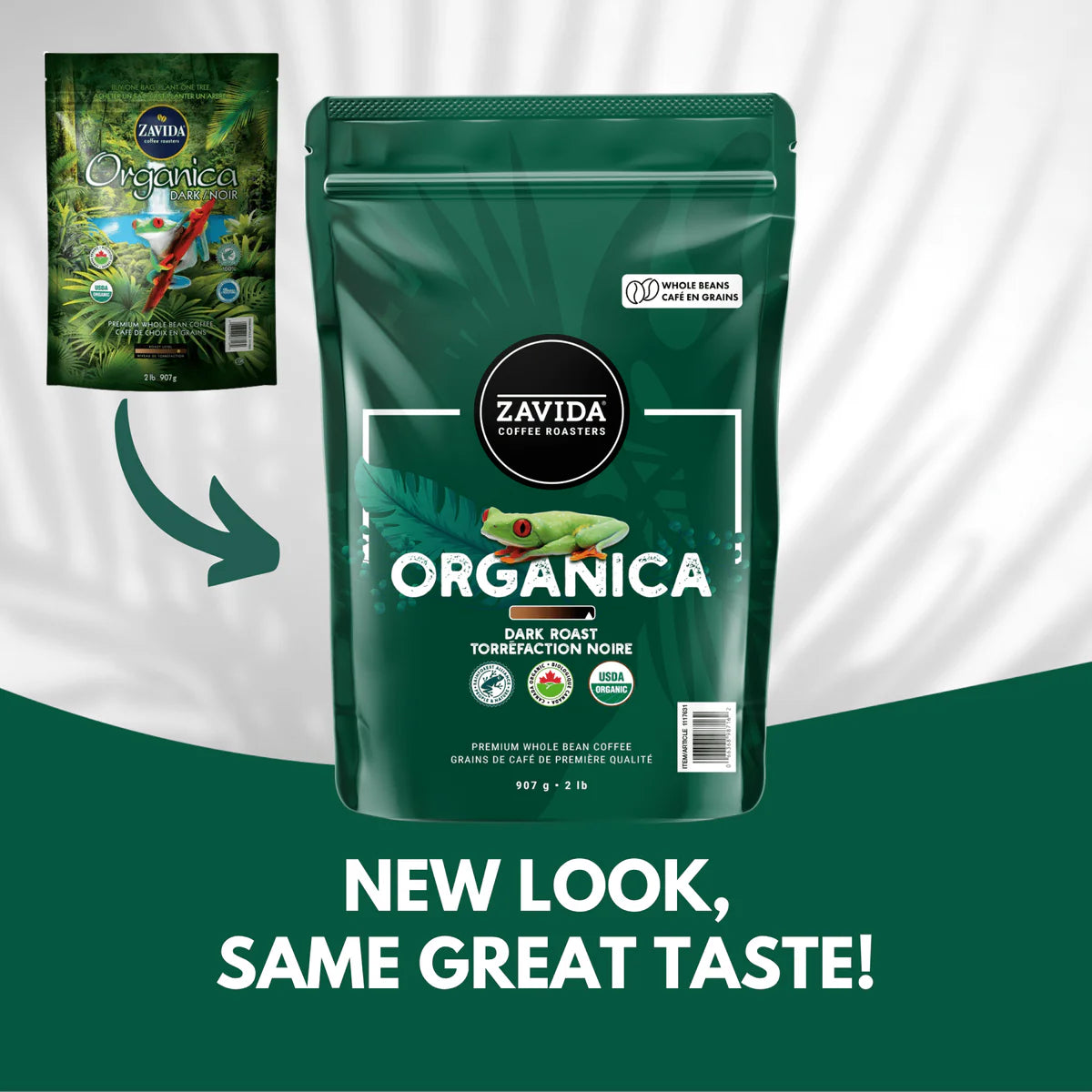 Cafea Zavida Organica Rainforest Alliance - 907g chicchi