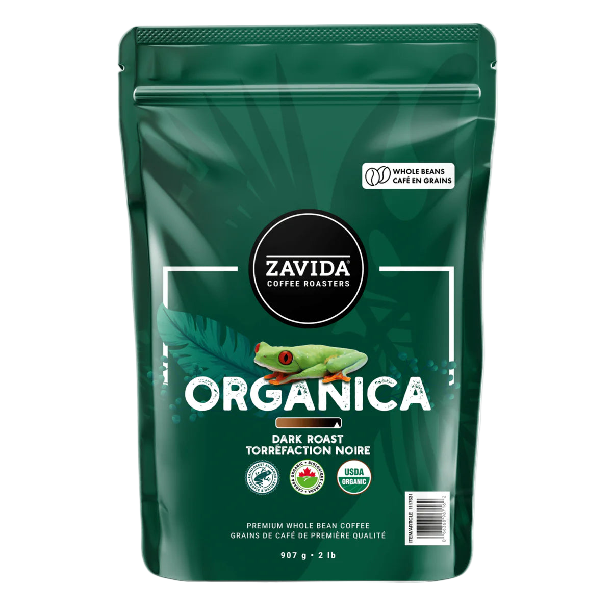 Cafea Zavida Organica Rainforest Alliance - 907g chicchi