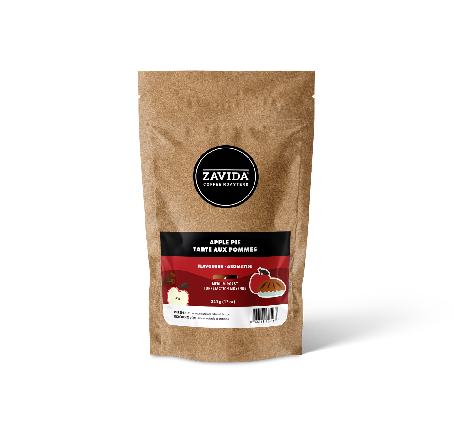 Cafea Zavida Apple Pie - 340g boabe