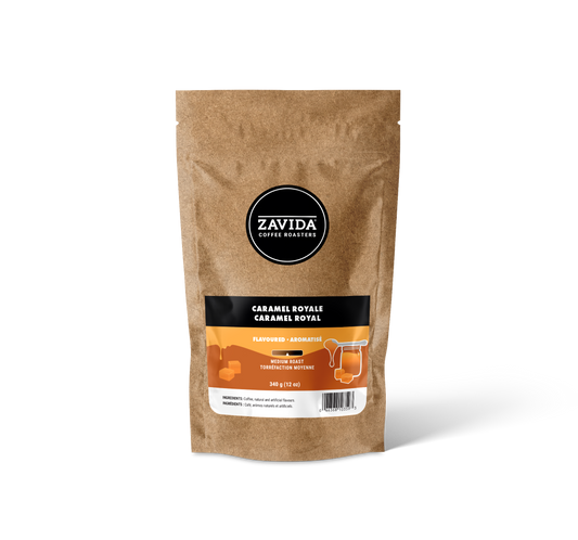 Cafea Zavida Caramel Royale - 340g boabe