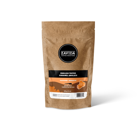 Cafea Zavida English Toffee - 340g boabe