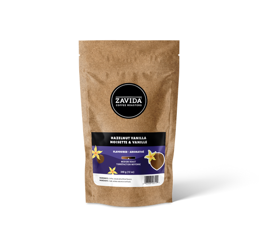 Cafea Zavida Hazelnut Vanilla - 340g boabe