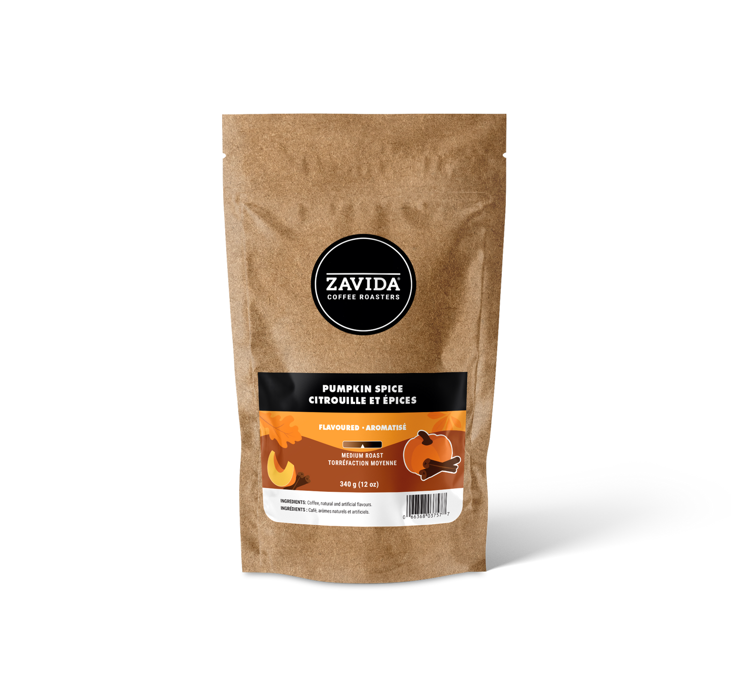 Kaffee Zavida Pumpkin Spice - 340g Bohnen