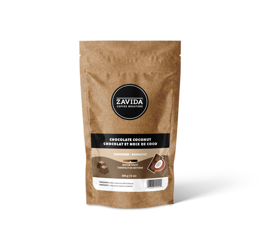 Cafea Zavida Chocolate Coconut - 340g boabe